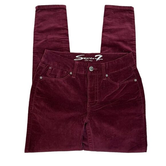 Seven7 Tummyless High Rise Skinny Velvet Jeans Sz 6 - Picture 5 of 10